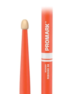 Cenový Hit ProMark Rebound 5B Painted Orange Hickory Drumstick, Acorn Wood Tip