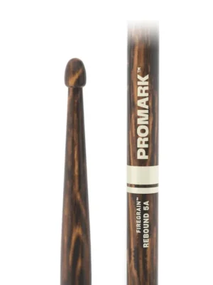 Autentický ProMark Rebound 5A FireGrain Hickory Drumstick, Acorn Wood Tip