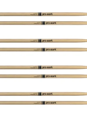 ProMark Classic Forward 5A Hickory Drumsticks, Oval Wood Tip, 4-Pack Časově Omezené
