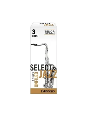 Ověřený D'Addario Select Jazz Unfiled plátek pro tenor saxofon tvrdost 3H