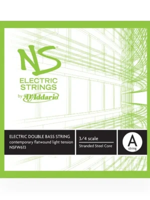 Super Cena D'Addario NS Electric Contemporary Bass Single A String, 3/4 Scale, Light Tension