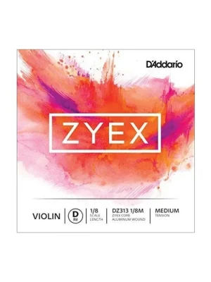 Speciální Cena D'Addario Zyex Violin Single D String, 1/8 Scale, Medium Tension