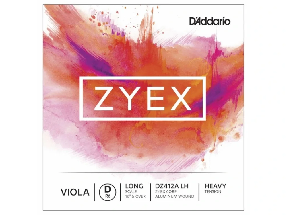 D'Addario Zyex Viola Single Aluminum Wound D String, Long Scale, Heavy Tension Nejlepší Volba