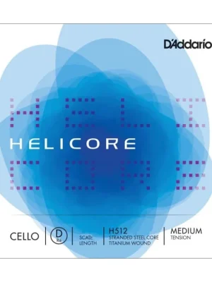 D'Addario Helicore Cello Single D String, 3/4 Scale, Medium Tension Finální Výprodej
