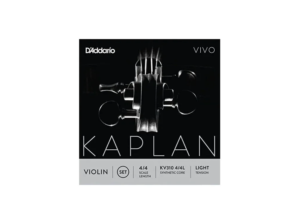 D'Addario Kaplan Vivo Violin String Set, 4/4 Scale, Light Tension Koupit Online
