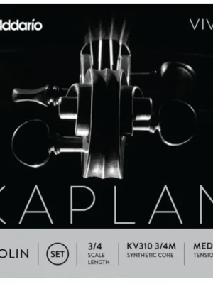 D'Addario Kaplan Vivo Violin String Set, 3/4 Scale, Medium Tension Tovární Cena