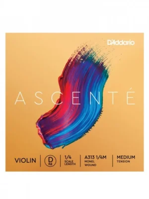 Bezpečná Platba D'Addario Ascenté Violin D String, 1/4 Scale, Medium Tension