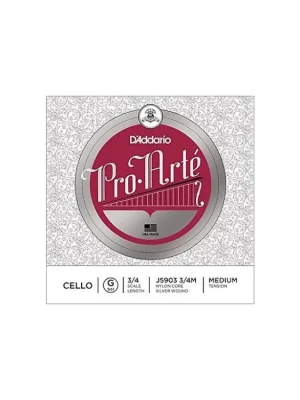 Kup Teď D'Addario Pro-Arte Cello Single G String, 3/4 Scale, Medium Tension