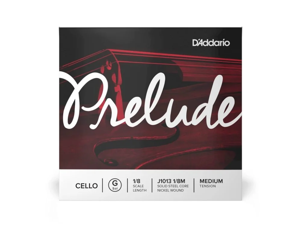 D'Addario Prelude Cello Single G String, 1/8 Scale, Medium Tension Poslední Šance