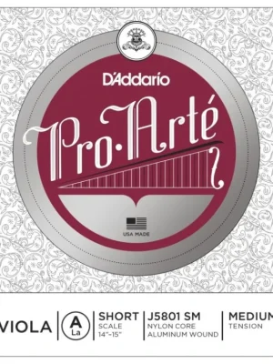 D'Addario Pro-Arte Viola Single A String, Short Scale, Medium Tension Levný