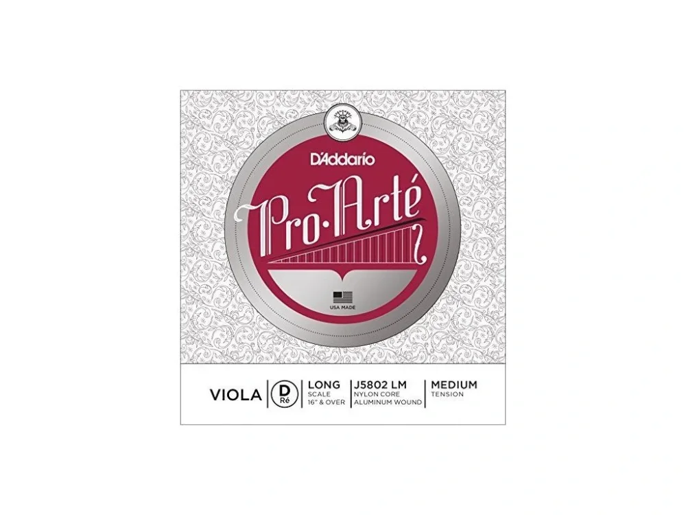 Přímo Od Výrobce D'Addario Pro-Arte Viola Single D String, Long Scale, Medium Tension