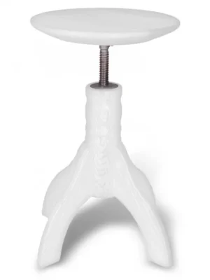 Hit Sezóny Otočná klavírní židle Skotnica, bílá, dřevěný sedák,