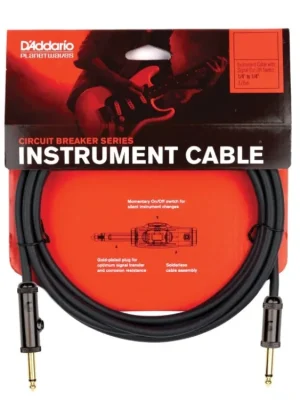 D'Addario Circuit Breaker Momentary Mute Instrument Cable, 10 Feet Omezená Nabídka