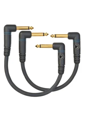 D'Addario Custom Series Patch Cable, 2-pack, Right Angle, 6 Inches Hit Sezóny