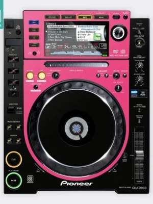 Skin CDJ-2000 COLORS DVS Pink Vrácení Zdarma