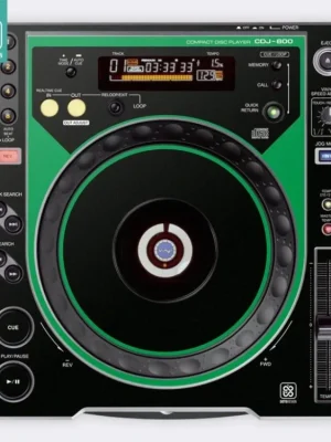 Skin CDJ-800 COLORS DVS Green Rychlé Dodání