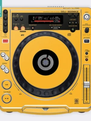 Speciální Cena Skin CDJ-800 MK2 FULL COLORS Dark Yellow