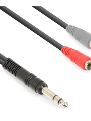 Vysoce Kvalitní CX328-1 kabel 6,3 mm stereo jack (M) - 2x RCA (M) 1,5m