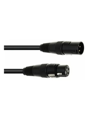 DMX kabel XLR 3pin, 5m délka, černý Hit Sezóny
