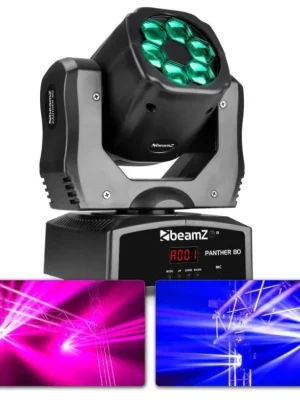 Panther 80 LED pohyblivá hlava s rotujícími čočkami Výprodej