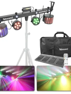 Nakupujte Hned Showbar 2X PAR, 2X Butterfly AND R/G Laser DMX IRC