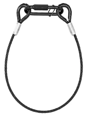 Sezónní Sleva SAF35 Jistící Lanko 35cm x 3mm 30kg, Černé