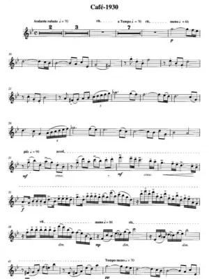 ASTOR PIAZZOLA - Histoire Du Tango / klarinet a klavír Jen Po Omezenou Doba