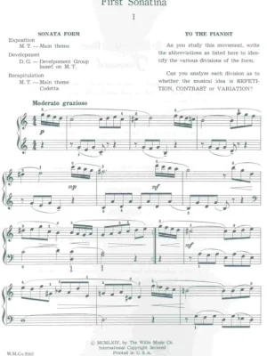 Accent on Analytical Sonatinas by William Gillock / klavír Nízká Cena