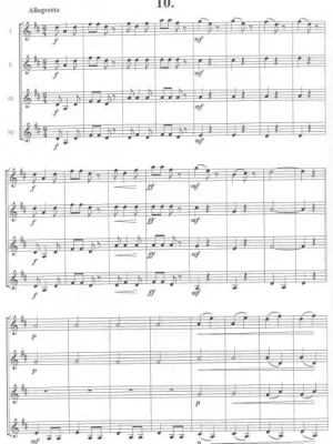 20 SKLADBIČEK PRO ČTVERY HOUSLE - Ladislav Němec - partitura & hlasy Víkendová Akce