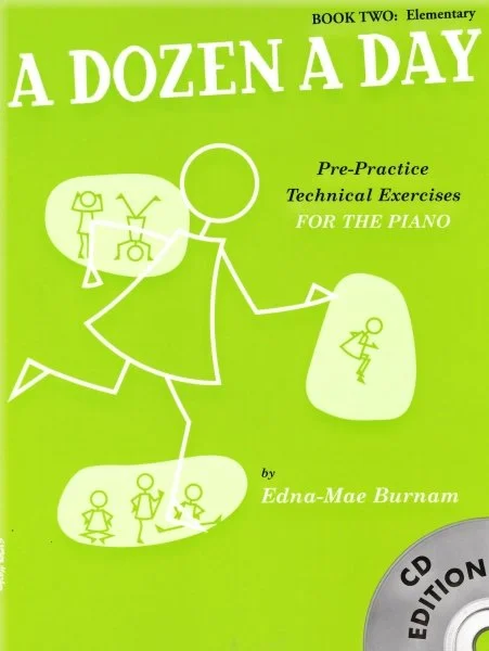 A DOZEN A DAY by Edna-Mae Burnam 2 - Elementary + CD / klavír Jen Po Omezenou Doba