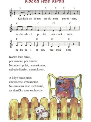 Zpívánky malovánky - 51 nejznámějších lidových písniček pro děti - zpěv / akordy Výprodej