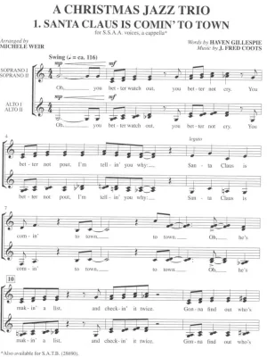 A Christmas Jazz Trio / SSAA* a cappella Levný