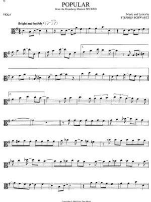 101 Broadway Songs for Viola / 101 muzikálových melodií pro violu Autentický