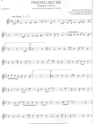 101 Broadway Songs for Clarinet / 101 muzikálových melodií pro klarinet Akční Cena