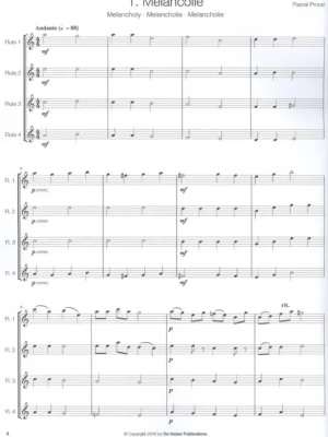 14 Easy Flute Quartets / partitura a party Sleva
