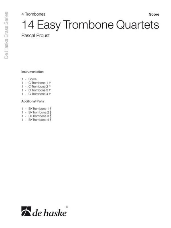 Hit Sezóny 14 Easy Trombone Quartets / partitura + party