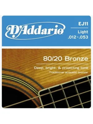 Nová Kolekce D'ADDARIO EJ11 Bronze Light 12-53
