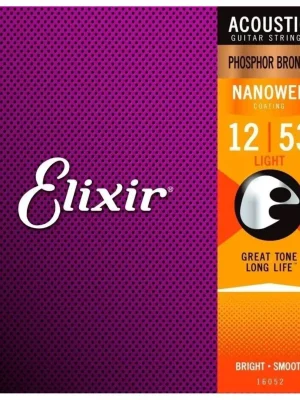 ELIXIR Acoustic Phosphor Bronze with NANOWEB .012 - .053 Tovární Cena