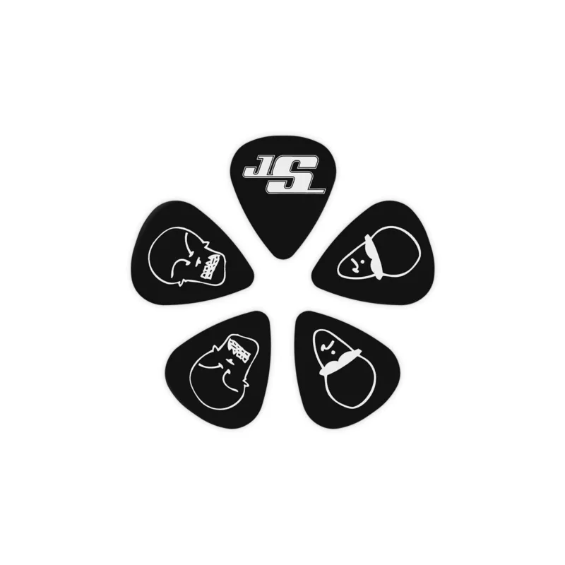Omezená Nabídka D'ADDARIO 1CBK6-10JS Joe Satriani Signature Guitar Picks, Black - 10ks
