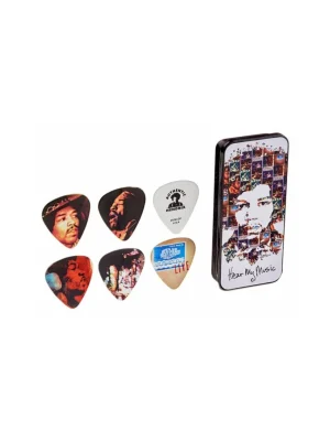 DUNLOP JHPT07M Jimi Hendrix Hear My Music Pick Tin Medium Kup Teď