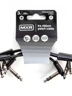 DUNLOP MXR TRS RIBBON PATCH CABLE 0,08m - 3 PACK, propojovací kabel Speciální Cena
