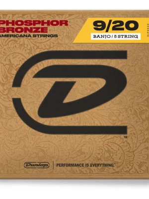 Kup Teď DUNLOP Phosphor Bronze Loop End Banjo Strings 09-20 / 5-String