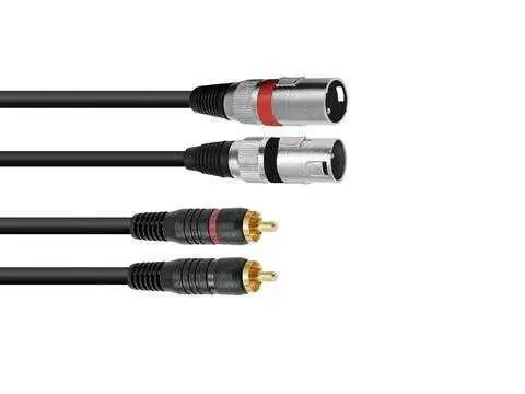 Kup Teď Kabel XC2-10 2x RCA - 2x XLR samec, 1 m