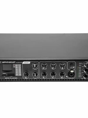 Omnitronic MPVZ-120.6P, 100V 6-zónový mixážní zesilovač, 120W, MP3 Vrácení Zdarma
