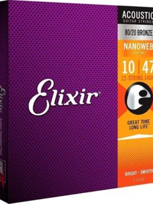 Elixir Acoustic 80/20 Bronze 12-String Nanoweb Odeslání Ihned