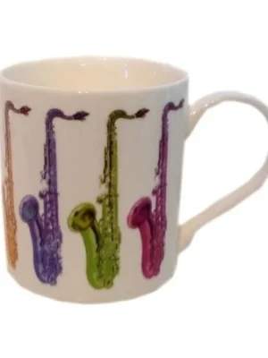 Značkový Hrnek Allegro - saxofony (barevné)