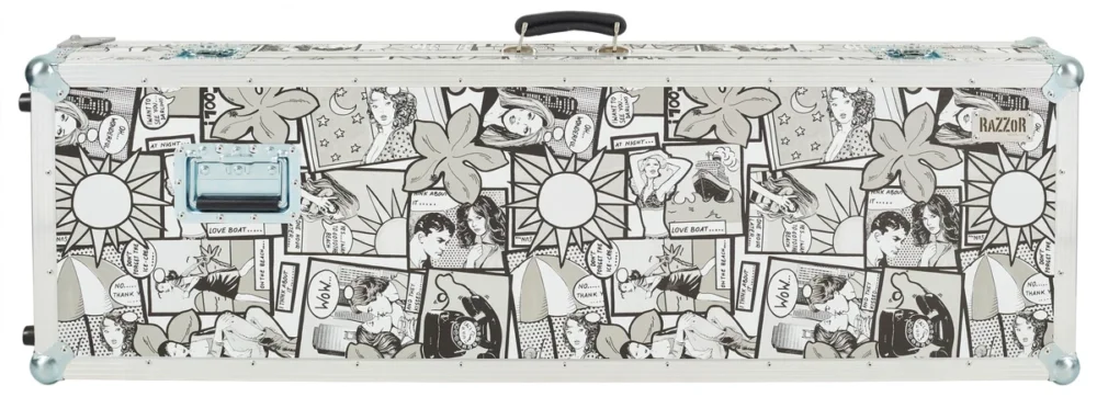 Značkový RAZZOR CASES NORD Stage 4 88 ART EDITION COMIX s kolečky a přepážkou pro příslušenstv