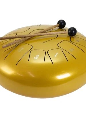 Dimavery TD-12, tongue drum, zlatý Nová Kolekce