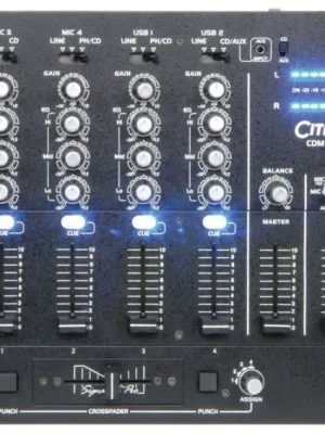 Rychlé Dodání Citronic CDM10:4 MK5, 4-kanálový mixážní pult s USB
