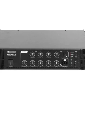 Omezená Nabídka Omnitronic MPZ-180.6, 100V 6-zónový mixážní zesilovač, 180W